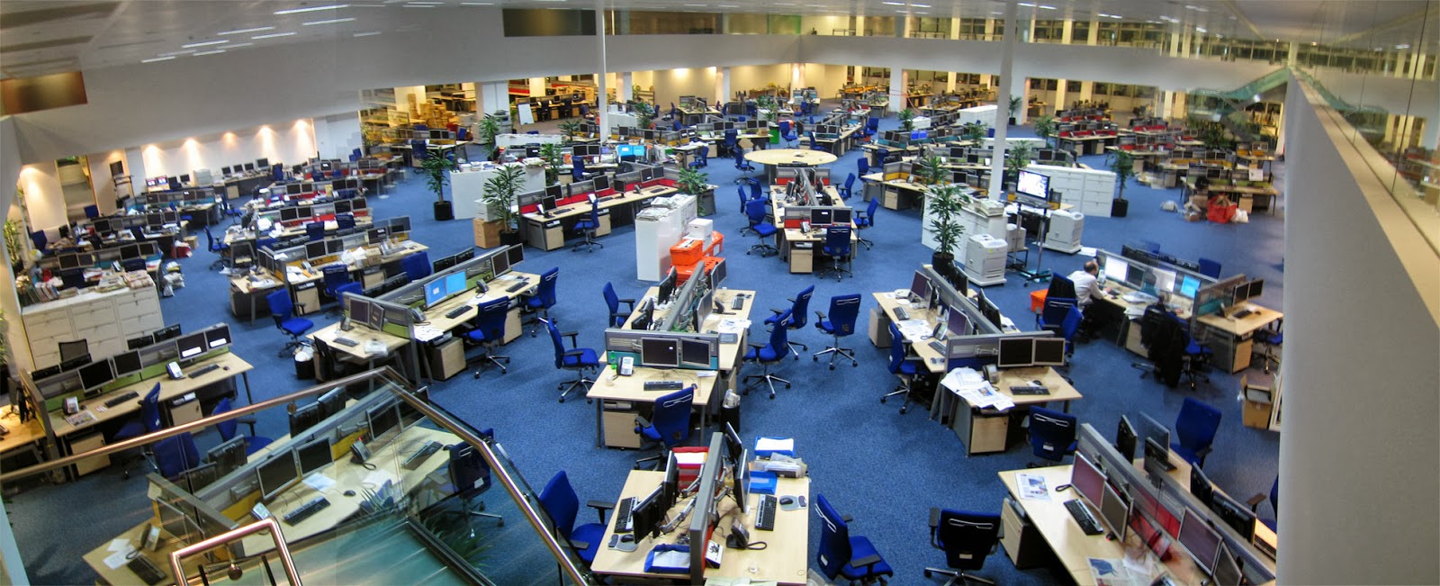 Example of open plan office