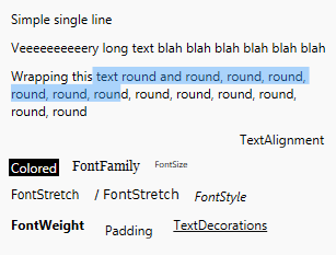 Text inside SelectableTextBlock is selected